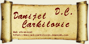 Danijel Čarkilović vizit kartica